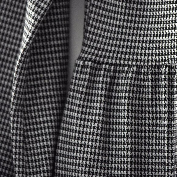 NWT Houndstooth Dress - S - baloon sleeve & pockets - Picture 10 of 15